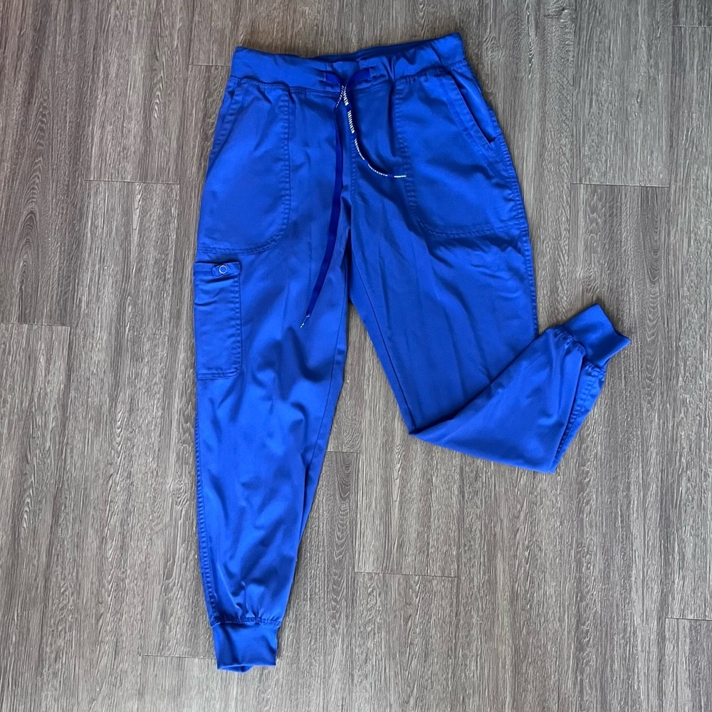 Med Couture Galaxy Blue Jogger Scrub Pants
